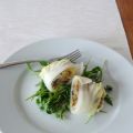Gedämpfte Kartoffel-Pilz-Chinakohlröllchen