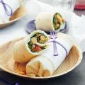 Wraps mit Kichererbsen, Tomaten und Schafskäse