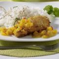 Fischfilet mit Mango-Chutney mit Buttermilch