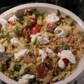 Couscous-Salat mit Ziegenfrischkäse