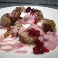 Köttbullar mit kalter Preiselbeer- Sauce