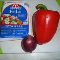 Bunter Salat mit Hack & Feta