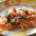 Garnelen - Rucola - Spaghetti