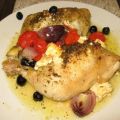 Hähnchen mit Fetakäse und Kirschtomaten