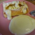 Apfeljalousie mit Vanillecreme