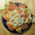 Chicoree-Orangen-Salat mit Lachs