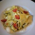 Pasta: Bandnudeln in Käsesahnesoße