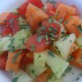 Exotischer Melonen-Salat
