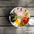 Swiss Bowls - Wurst Käse Salat in der Schüssel