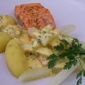 Lachs mit Zitronen-Chili-Butter und[...]