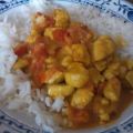 Curry-Hähnchen mit Tomaten