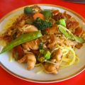 Thai-Hähnchen-Gemüsewok