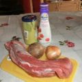 Geschnetzeltes Schweinefilet in Senf-Sahne-Soße
