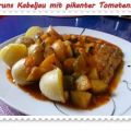 Fisch: Kabeljau mit pikanter Tomatensoße