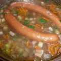 Linsensuppe mit Wiener.