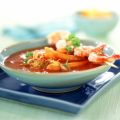 Tomatensuppe Asia-Style mit Garnelen-Saté