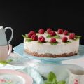 Schnelle Himbeertorte mit sahniger Skyr-Quark[...]