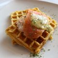 Kartoffelwaffeln mit Räucherlachs