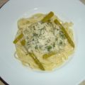 Tagliatelle mit grünem Spargel