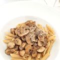 Penne in Champignon-Sahne-Sauce