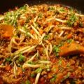 Nudeln mit Asia-Bolognese