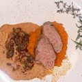 Kalbsfilet vom Kräuterbett mit Espressomorcheln[...]
