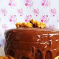 {Schokoladen-Erdnuss-Torte} Für die ganz Süßen