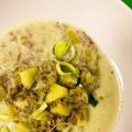 Lauch-Hack-Käsesuppe (LOW CARB)