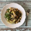 Gemüsepfanne mit Scherennudeln (mit Spargel,[...]