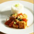 Tofu gebraten mit Tomaten