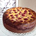 Cheesecake-Brownies mit Himbeeren!