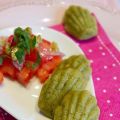 Pesto-Madeleines mit Tomaten-Salsa