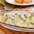 Cucumber Salad.  Gurkensalat mit Jogurtsauce