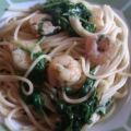 Rucola-Scampi Spaghetti