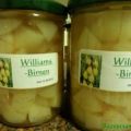 Einkochen:   WILLIAMS - BIRNEN - WÜRFEL