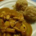 Curryhuhn mit Ananas und Mandeln