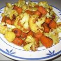 Gerösteter Blumenkohl und Karotten