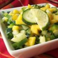 Salsa mit Gurken und Mango