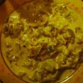 Hackfleisch- Käse- Lauch-Suppe