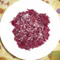 Rohkostsalat von Rote Beten mit Apfel
