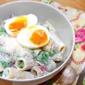 Rigatonisalat Carbonara