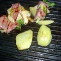 Raclette Grillkartoffeln mit Schinken-Käse Hülle