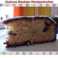 Kuchen: Blaubeer-Marzipankuchen