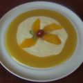 Weiße Schokoladen - Orangen - Suppe