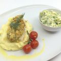 Fischfilet mit Knusperkruste und Lauchsalat