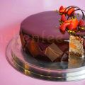Hochglanz Schokomousse Torte mit Mirror Glaze