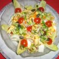 Chicoreesalat mit Apfelstiften und Tomätchen[...]