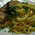 Tagliatelle mit Lachs und Rosen-Balsam