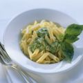 Spaghetti mit Basilikum-Carbonara
