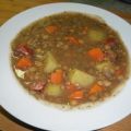 Linseneintopf Linsensuppe süß-sauer